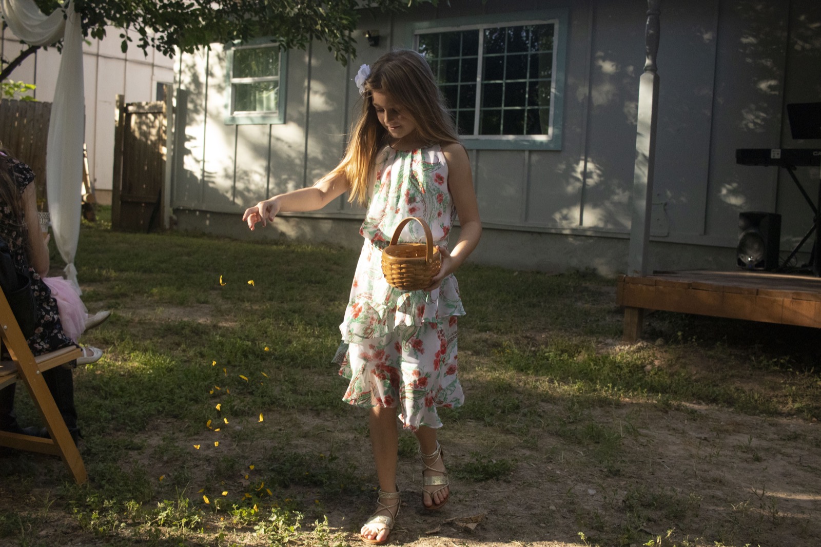 Wedding ceremony — flower girl